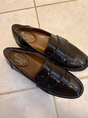 Franco Sarto Men’s Black Patent Leather Loafers